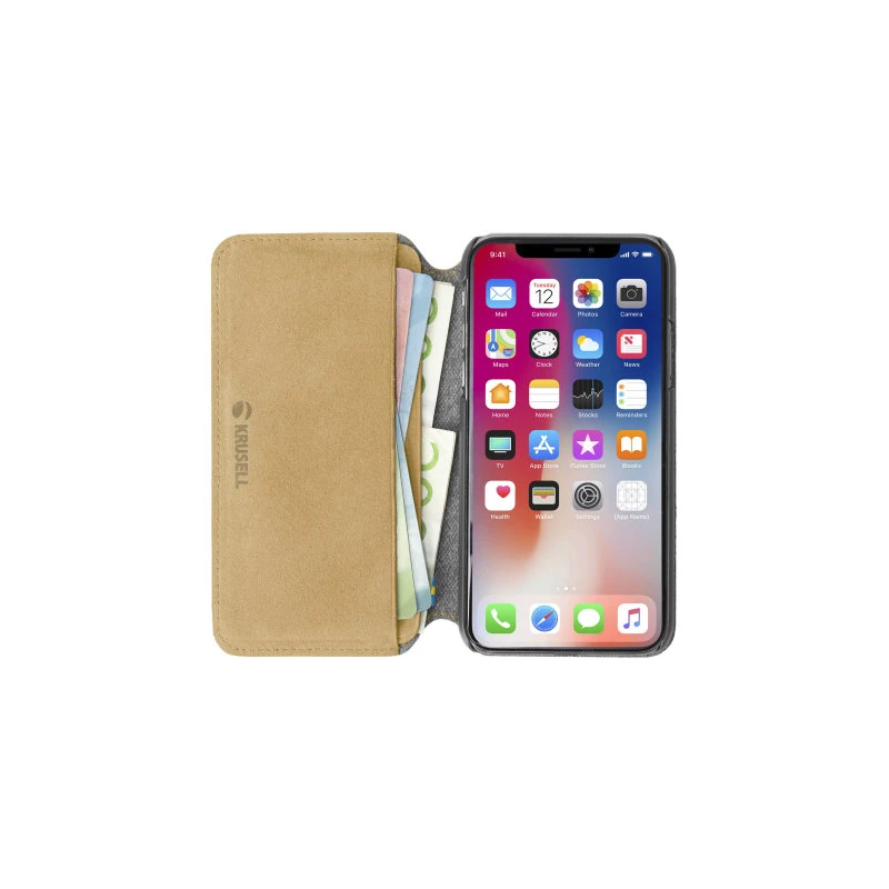 Krusell Broby 4 Card SlimWallet Apple iPhone XS cognac