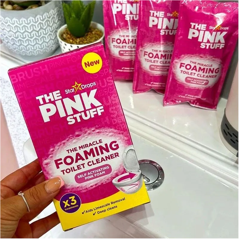 Чистящее средство для туалета The Pink Stuff Foaming, 0.3 кг, 3 шт.