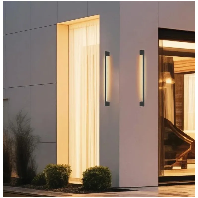 Sieninis lauko šviestuvas Viokef Tessa, 9W, LED, IP54, tamsiai pilka sp., 8 cm x 90 cm