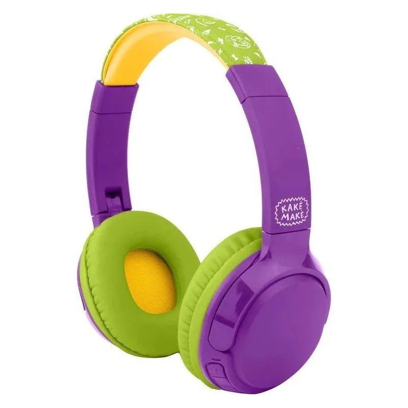 Bezvadu austiņas bērniem Kakė Makė, zaļa-violeta