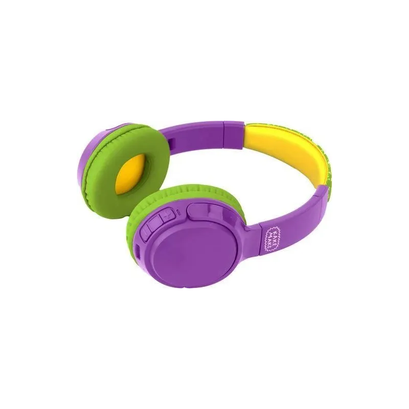 Bezvadu austiņas bērniem Kakė Makė, zaļa-violeta