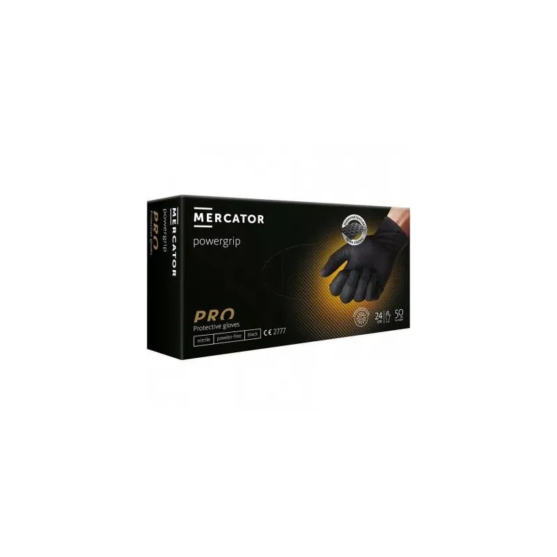 Grippaz mustad nitriilkindad, XL, 50 tk