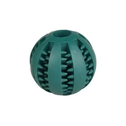 Žaislas šuniui, kamuoliukas Flamingo 503889, 7 cm, DIA 7 cm, žalia sp.