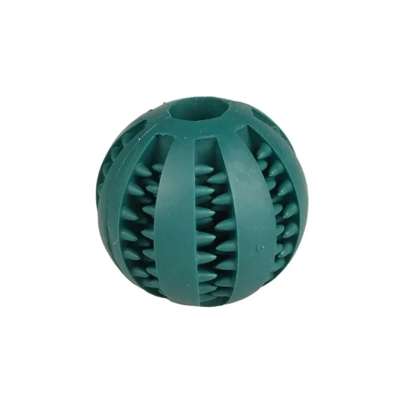 Žaislas šuniui, kamuoliukas Flamingo 503889, 7 cm, DIA 7 cm, žalia sp.