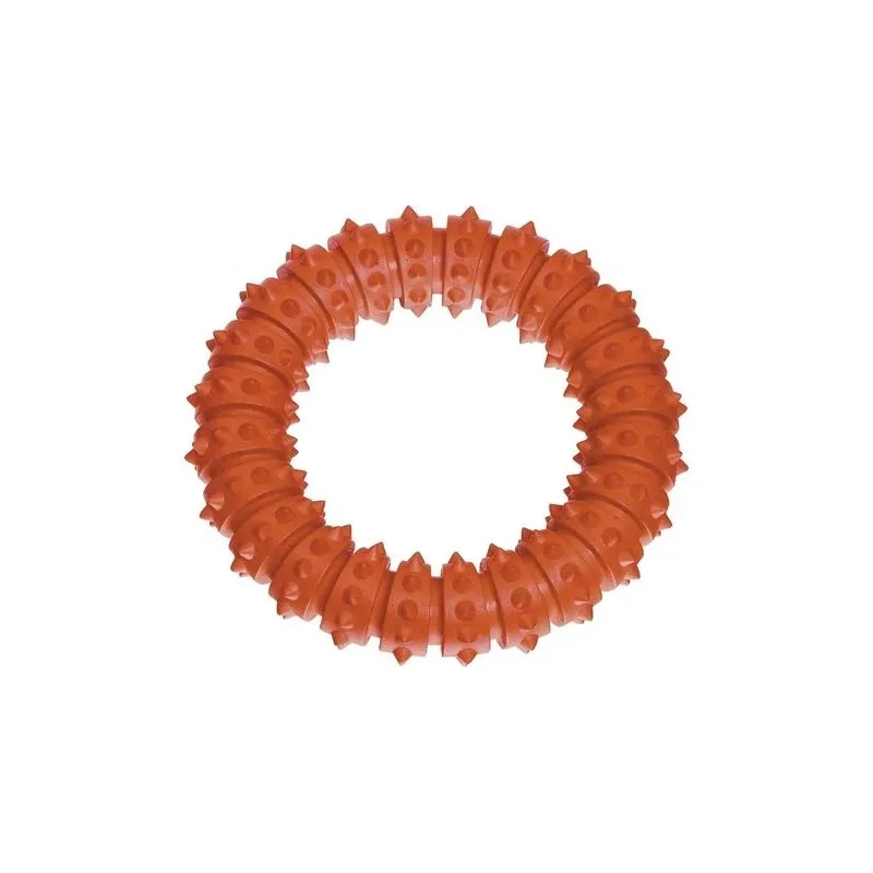 Rotaļlieta sunim, grabulis Flamingo 45859, DIA 15 cm, oranža krās.