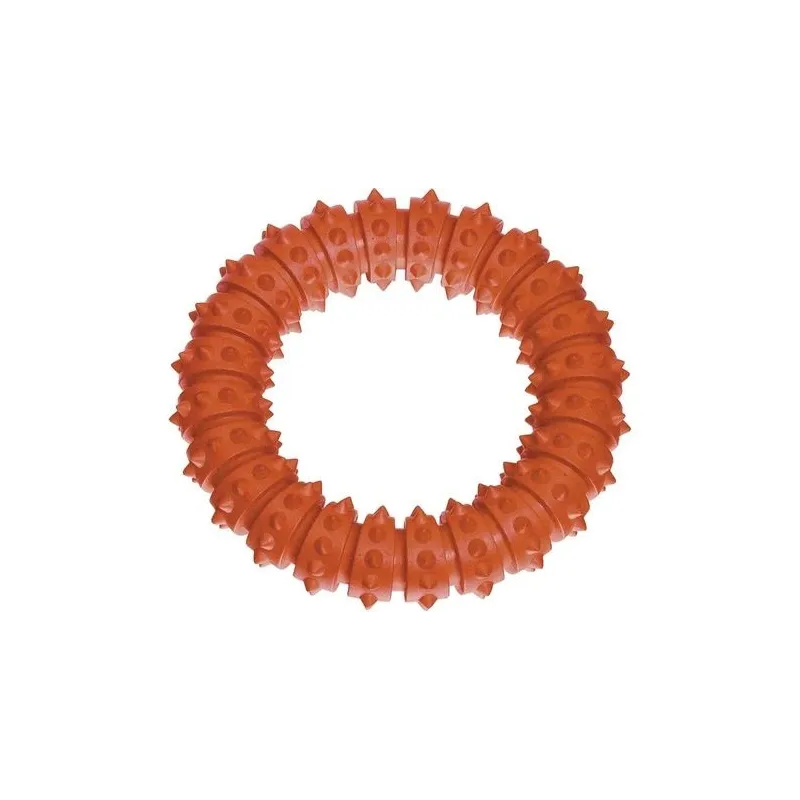 Rotaļlieta sunim, grabulis Flamingo 45859, DIA 15 cm, oranža krās.