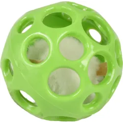 Игрушка для кота Flamingo Ball With Holess, зеленый цв.