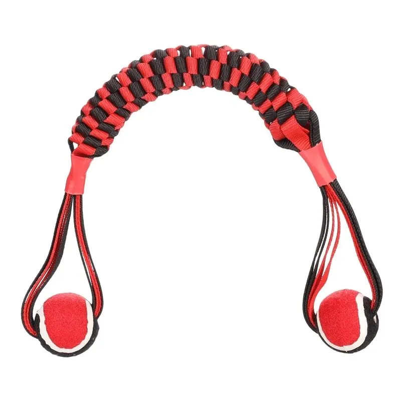 Mänguasi koerale, närimiseks Flamingo 521061, 55 cm, DIA 6 cm, must v.-punane v.
