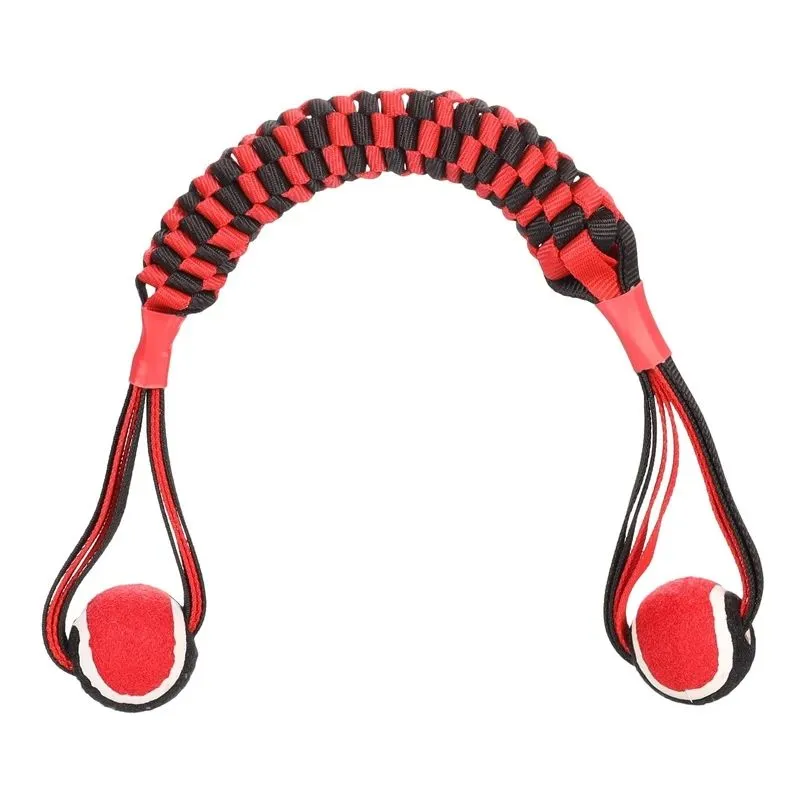 Mänguasi koerale, närimiseks Flamingo 521061, 55 cm, DIA 6 cm, must v.-punane v.