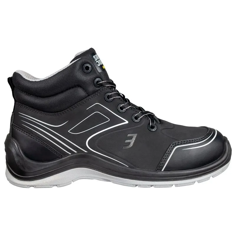 Aizsargapavi vīriešu Safety Jogger Flow mid, ar stulmu, bez siltinājuma, melna krās., 42 izmērs