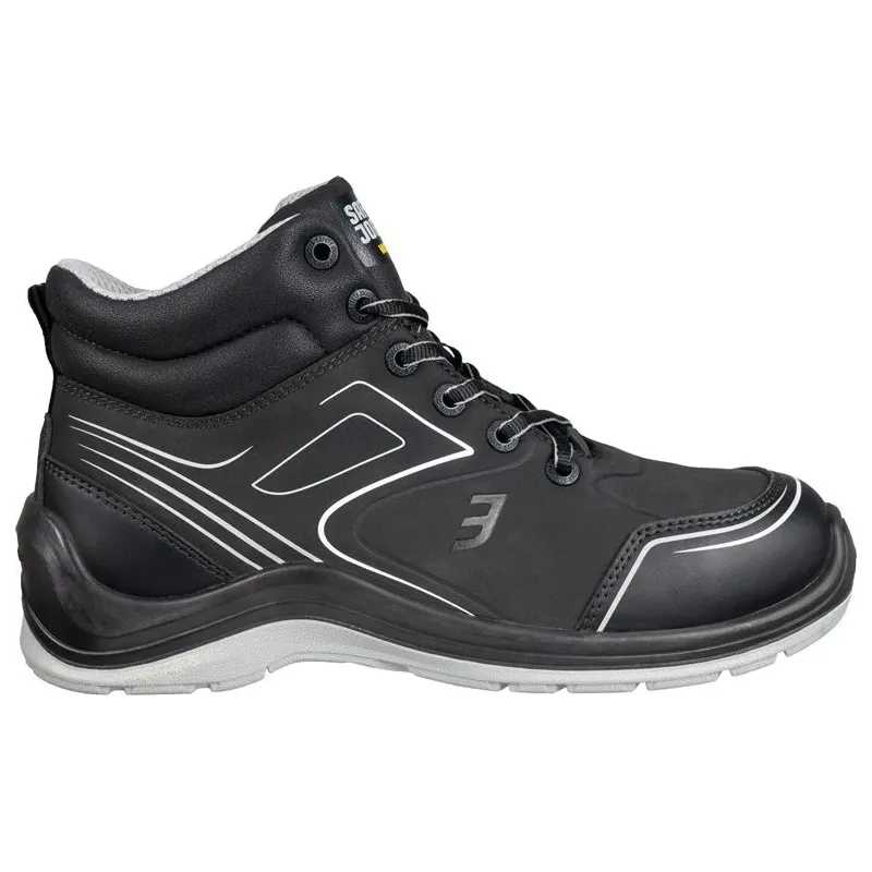 Aizsargapavi vīriešu Safety Jogger Flow mid, ar stulmu, bez siltinājuma, melna krās., 44 izmērs