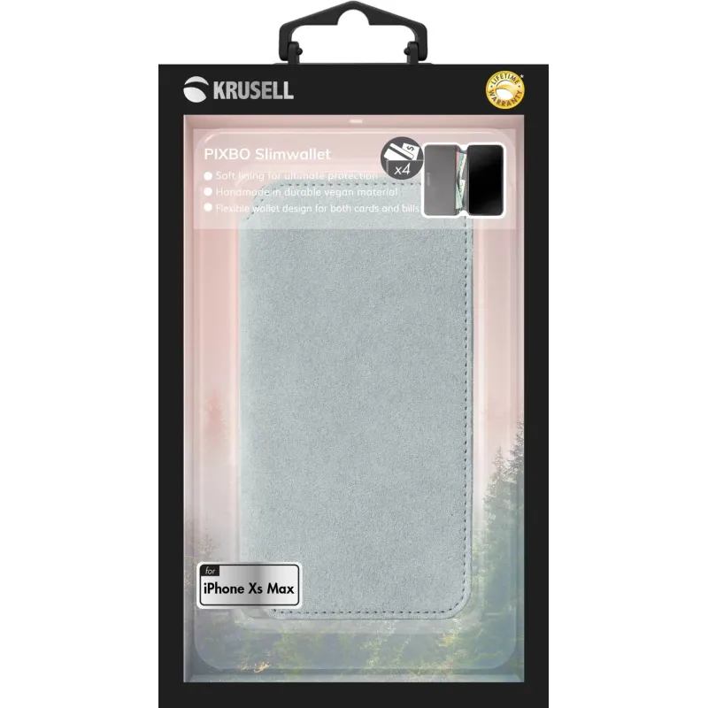 Krusell Broby 4 Card SlimWallet Apple iPhone XS Max light grey