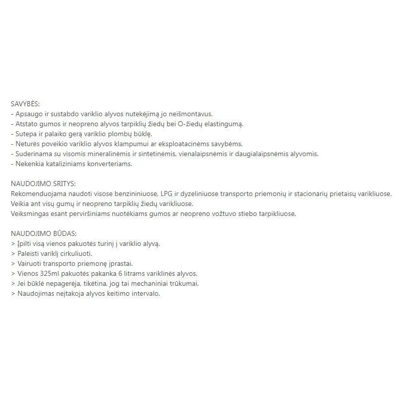 Automobilio variklio tepalas Wynn's, 325 ml