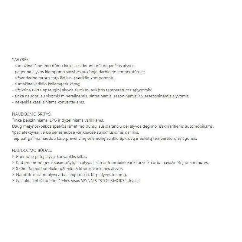 Automobilio tepalo priedas Wynn's, 325 ml