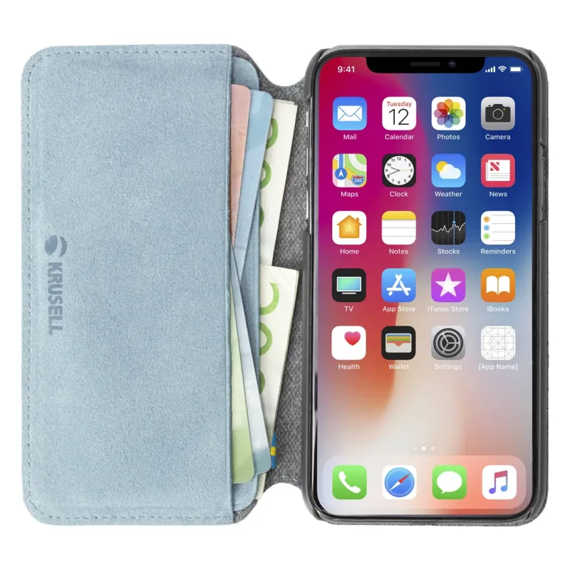 Krusell Broby 4 Card SlimWallet Apple iPhone XS Max light blue