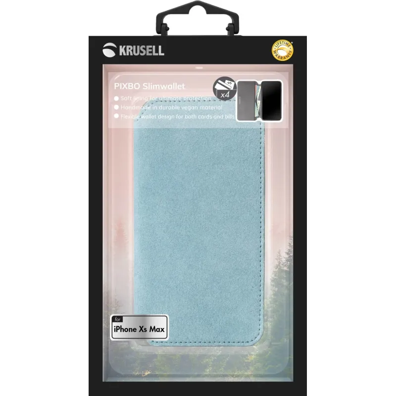 Krusell Broby 4 Card SlimWallet Apple iPhone XS Max light blue