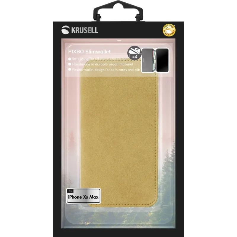 Krusell Broby 4 Card SlimWallet Apple iPhone XS Max cognac