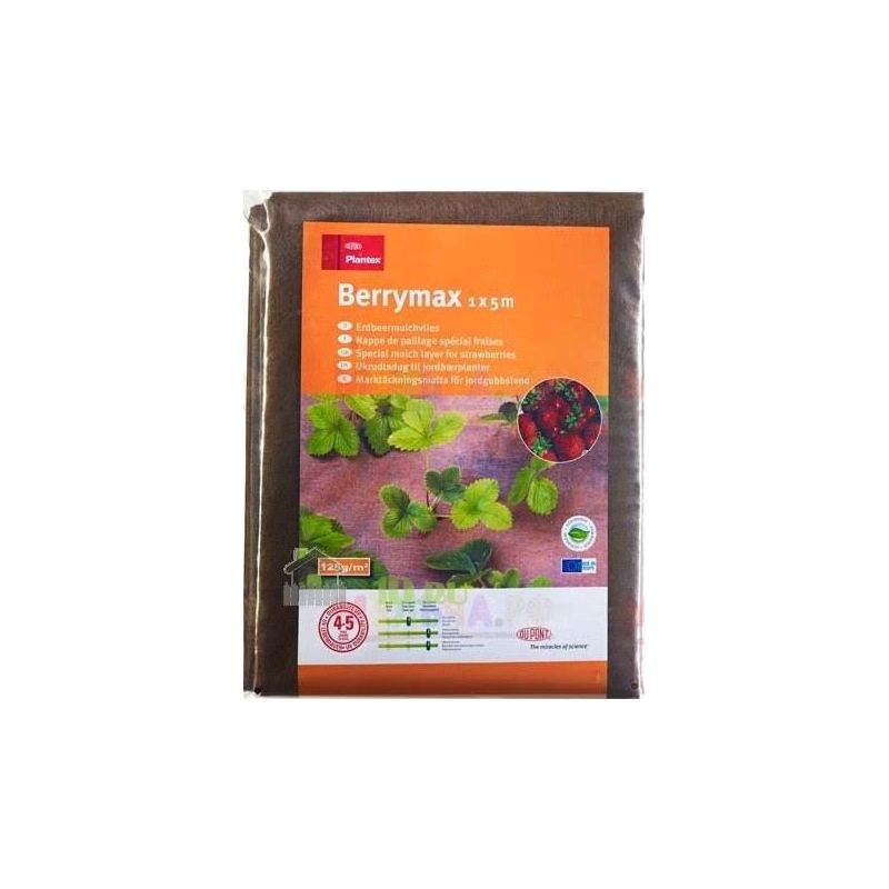 Ģeotekstils Plantex Berrymax. brūna. 5 m x 1 m 125 g-m²