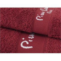 Dvieļu komplekts Pierre Cardin 1148 BURGUNDY. 3 gab.