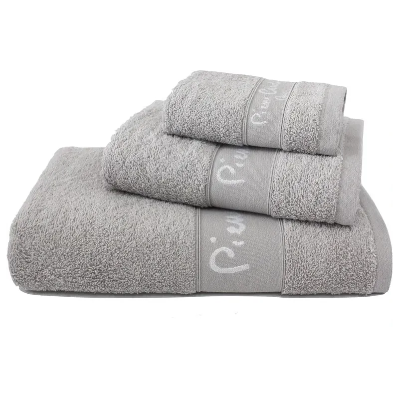 Vannas dvieļu komplekts Pierre Cardin 2224 SILVER, pelēka krās., 140 cm x 70 cm, 3 gab.