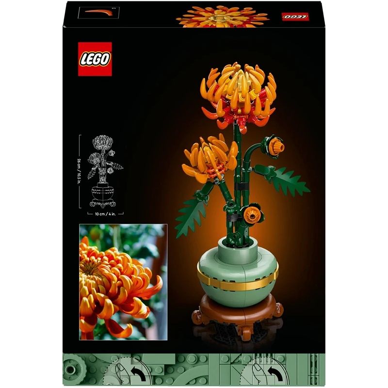Konstruktors LEGO Icons Krizantēma 10368, 278 gab.