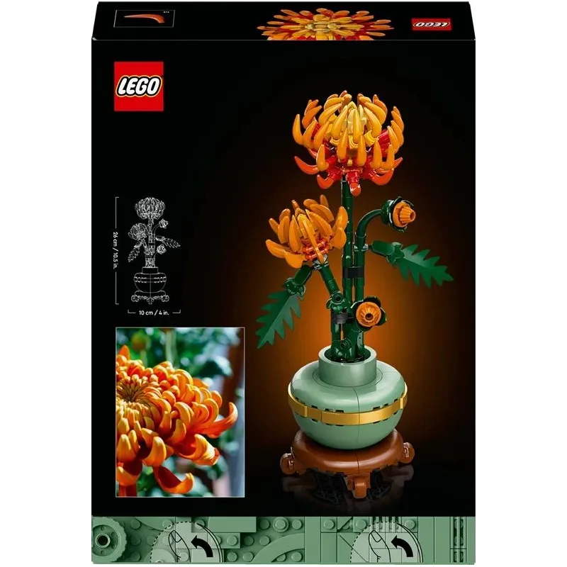 Konstruktors LEGO Icons Krizantēma 10368, 278 gab.