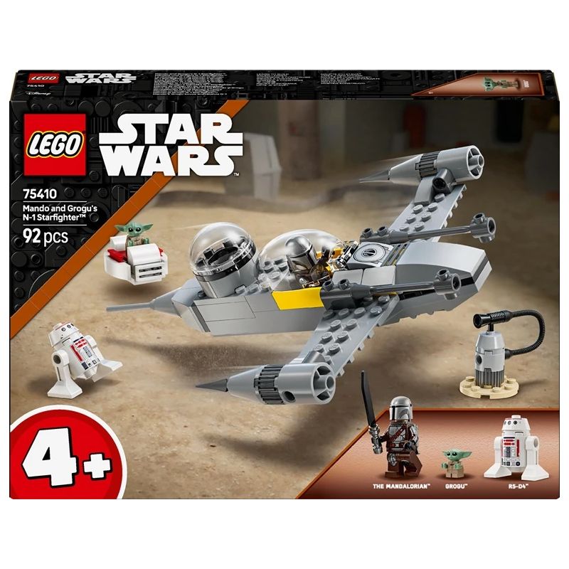 LEGO Star Wars Mando and Grogu's N-1 Starfighter. 92 gab.