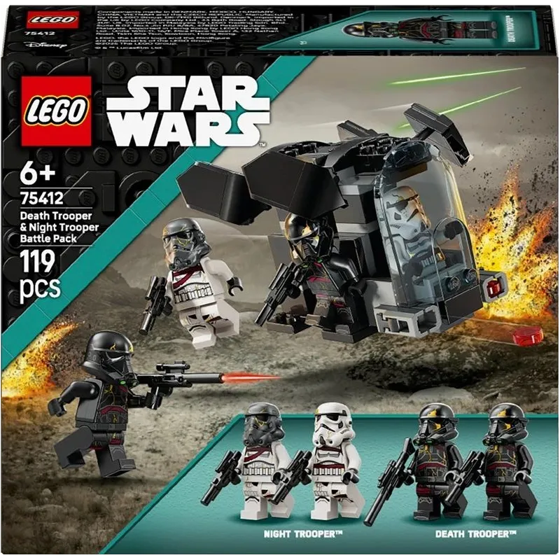 Конструктор LEGO Star Wars Боевой набор мертвого солдата и ночного солдата 75412, 119 шт.