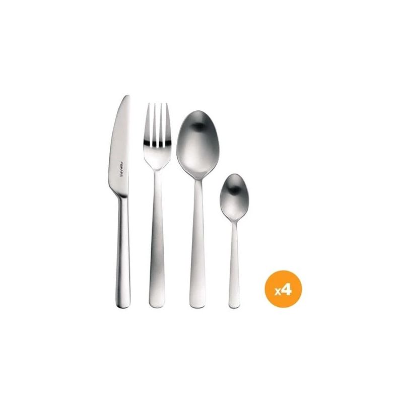 Fiskars Functional Form galda piederumu komplekts, sudraba