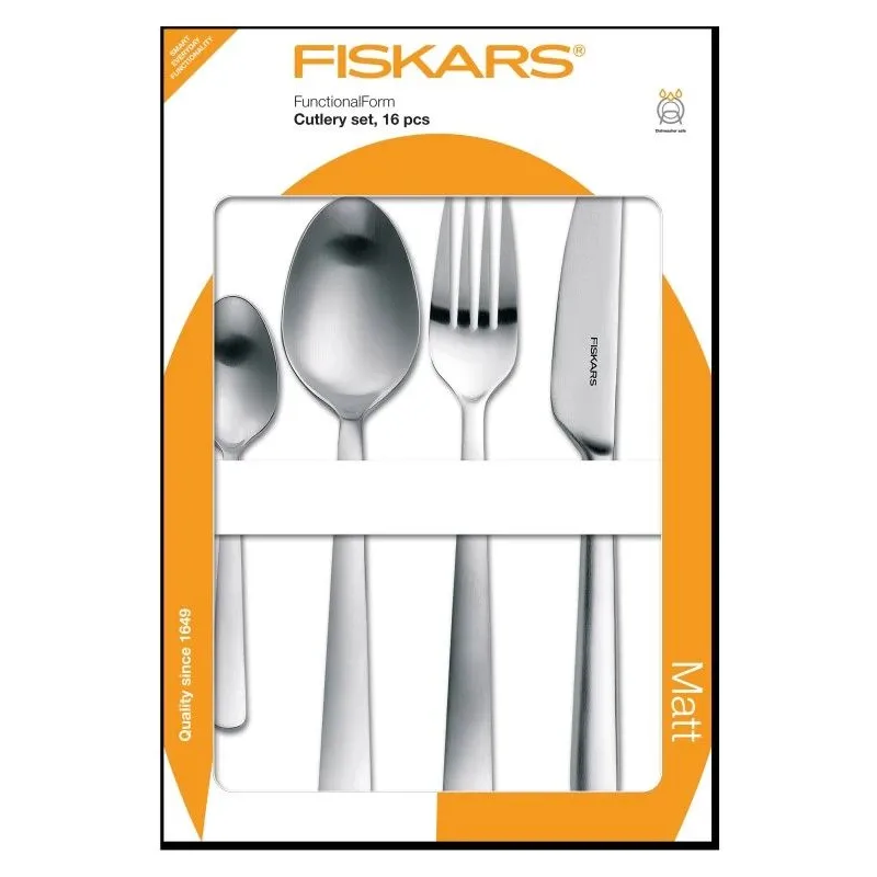 Galda piederumu komplekts Fiskars FF, nerūsējošā tērauda krās.