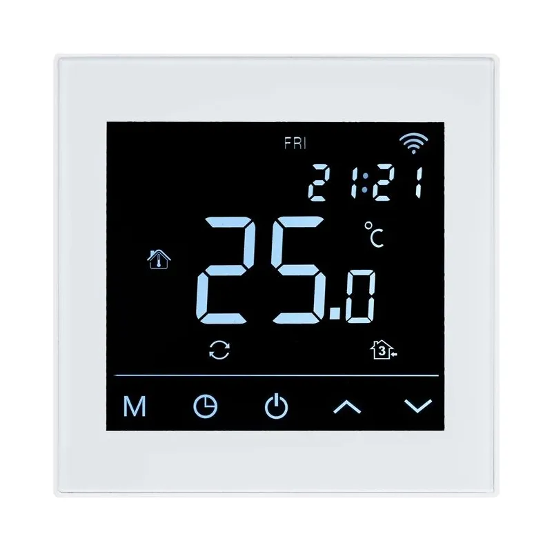 Grīdas termostats Heatcom HC91, padziļinājumā, balta, 8.6 cm, 5 - 50 °C
