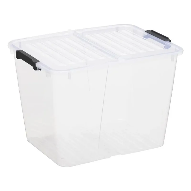Uzglabāšanas kaste ar vāku Plast Team, 30 l, caurspīdīga, 43 x 33 x 30 cm