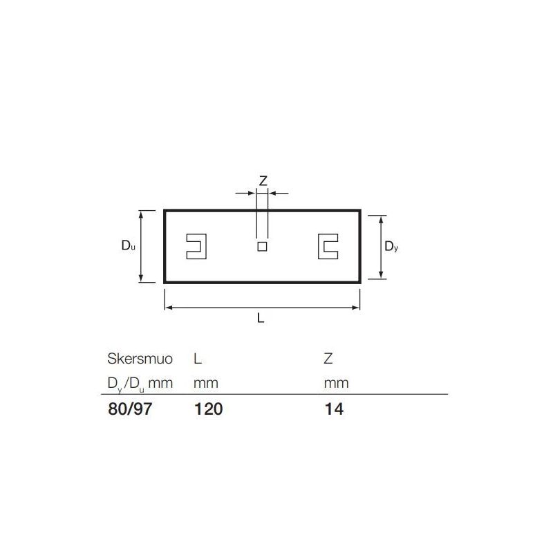 Drenāžas divpusējā savienotājuzmava Wavin D80mm. PVC