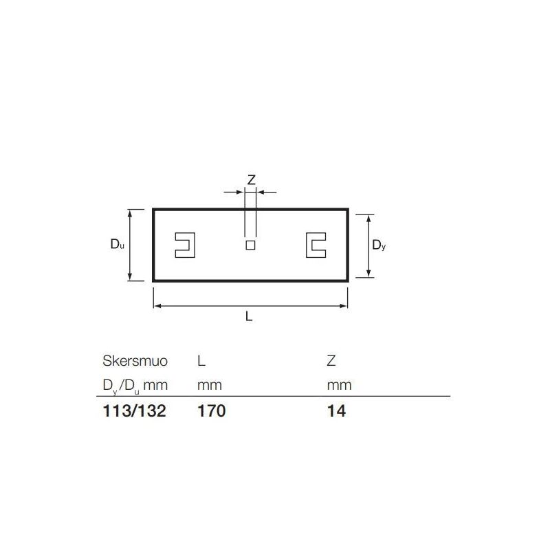 Drenāžas divpusējā savienotājuzmava Wavin D113mm. PVC