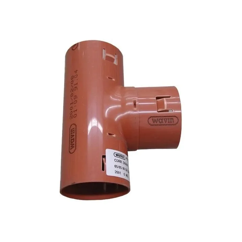 Drenažo vamzdžių trišakis Wavin. DIA 50-50 mm. 90°