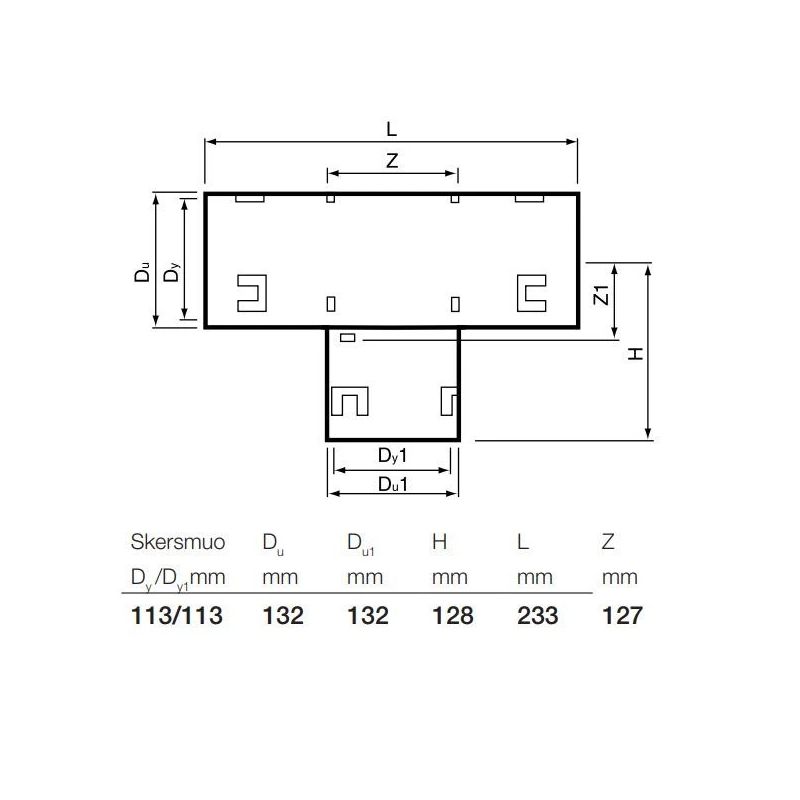 Drenāžas trejgabals Wavin D113mm. 90°. PVC