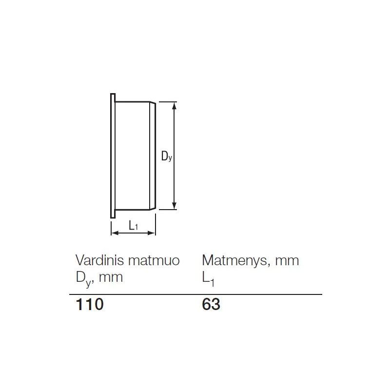 Noslēgtapa PVC āra.kan 110. brūna ,Wavin,