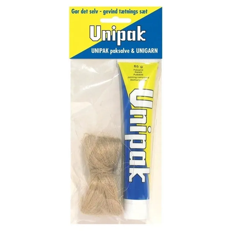 Pasta un lina pakulas blīvēšanai UNIPAK DIY. 65 g un lins