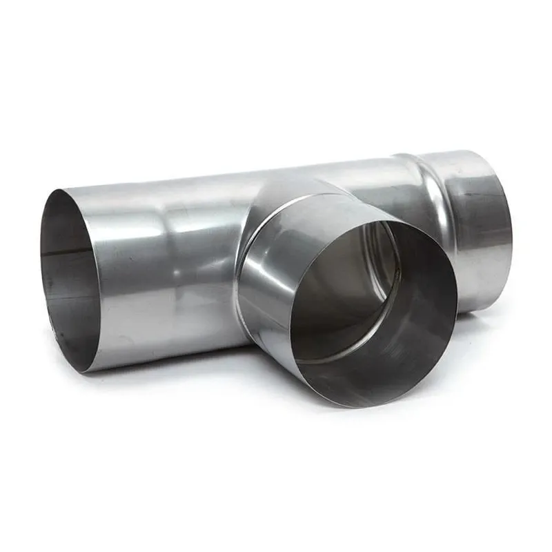 Ar trīs zariem skurstenis Wadex, 130 mm, 90 °