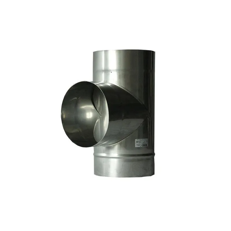 Ar trīs zariem skurstenis Wadex, 130 mm, 90 °