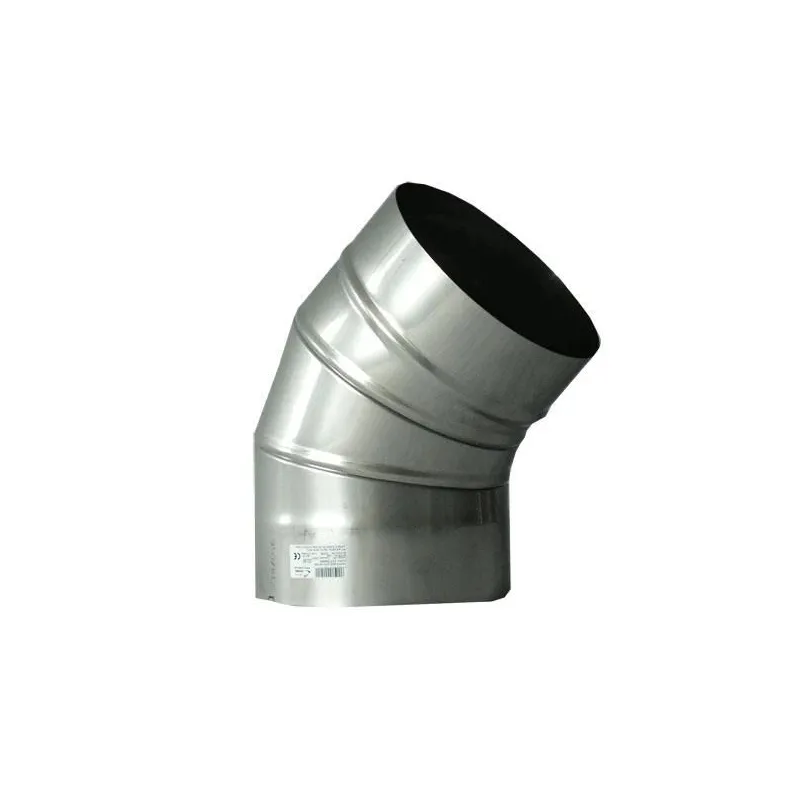 Kaminų alkūnė WADEX 115. D180 mm 45°