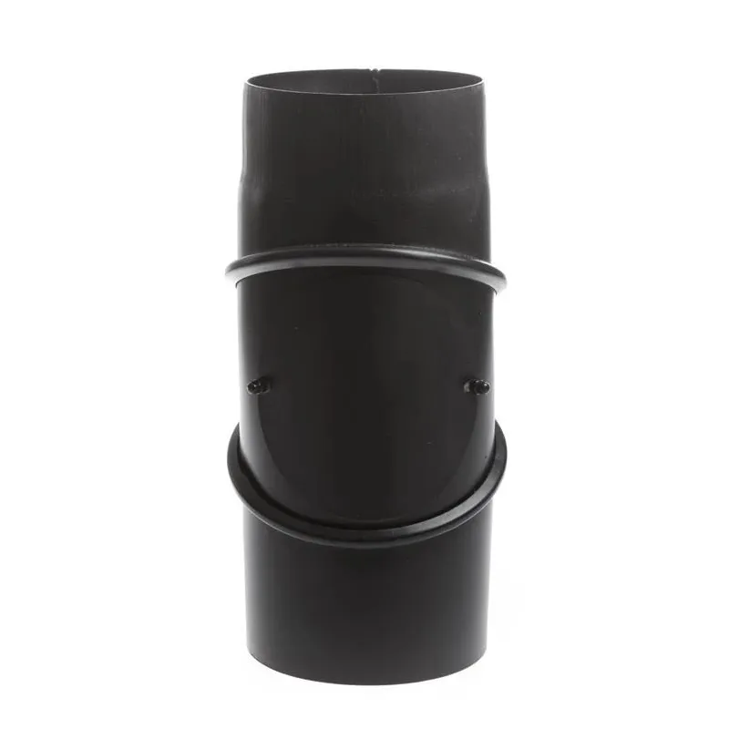 Dūmvada līkums Wadex, melna krās., 130 mm, 37 cm, 45 - 90 °