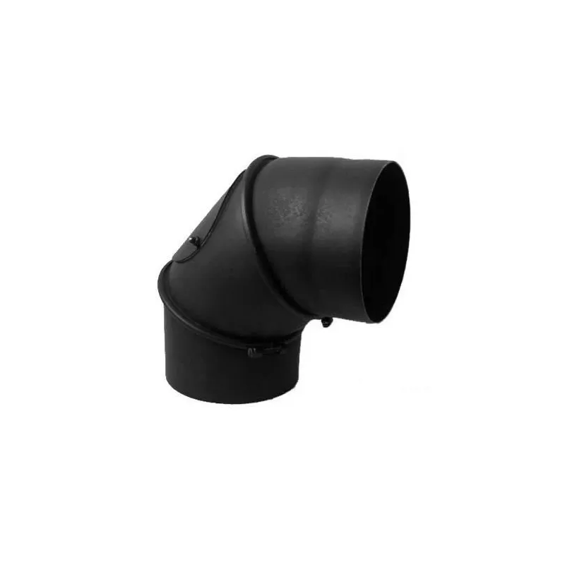 Dūmvada līkums Wadex, melna krās., 180 mm, 45 - 90 °