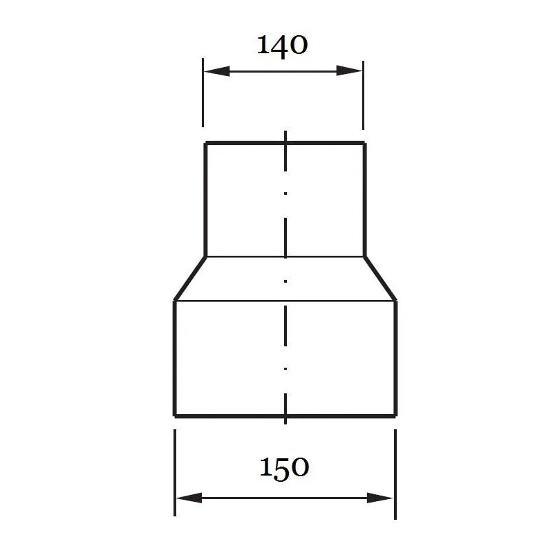 Starpuzmava Wadex, melna krās., 140 mm