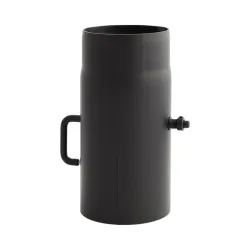 Дымоход Wadex, черный цв., 115 мм, 25 см