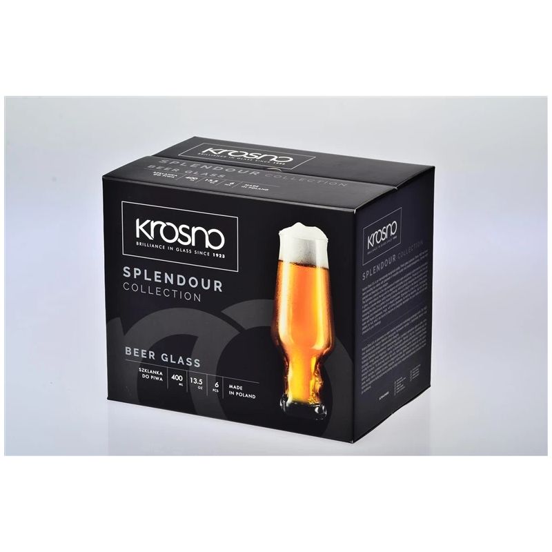 Alus glāžu komplekts Splendour. stikls. 0.480 l. 6 gab.