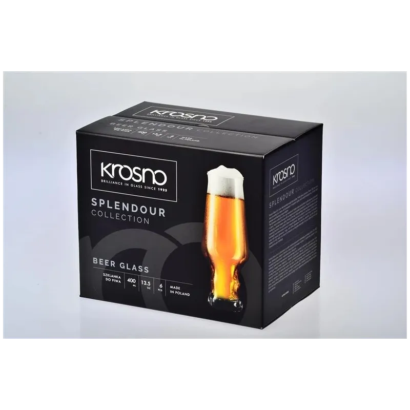 Alus glāžu komplekts Splendour. stikls. 0.480 l. 6 gab.