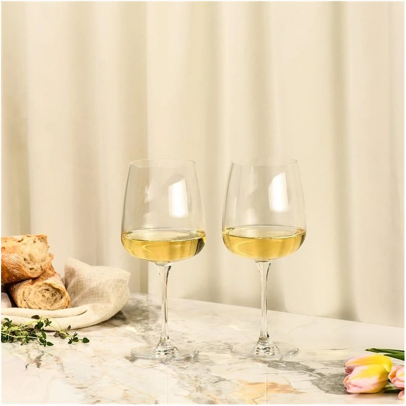 Vīna glāžu komplekts Modern. stikls. 0.650 l. 4 gab.