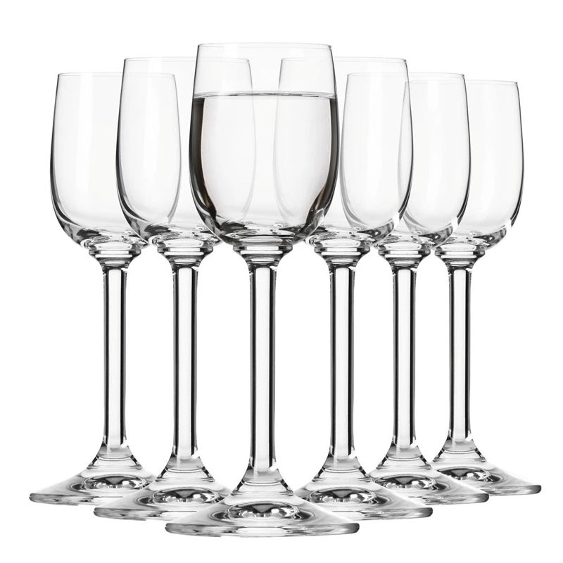 Liķiera glāžu komplekts Gema. stikls. 0.07 l. 6 gab.