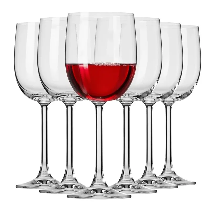 Vīna glāžu komplekts Gema, stikls, 0.340 l, 6 gab.